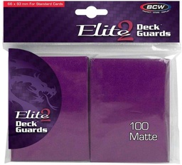 BCW Deck Protectors Standard Elite2 Matte Mulberry (66mm x 93mm) (100 Sleeves Per Pack)