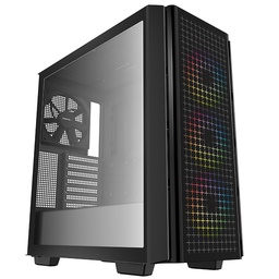 Deepcool CG540 Glass Front Mid Tower E-ATX TG Case Black R-CG540-BKAGE4-G-1