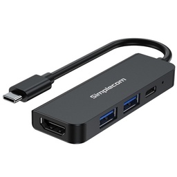 Simplecom CH540 USB-C 4-in-1 Multiport Adapter Hub USB 3.0 HDMI 4K PD