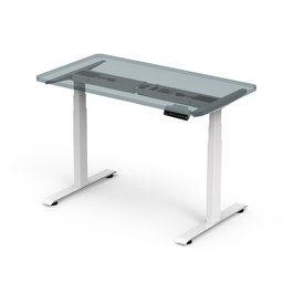 Ekkio Adjustable Two Leg Stand Desk Riser Frame Only (White)