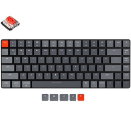 Keychron K3 V2 RGB Ultra-slim Wireless Mechanical Keyboard Red Switches Red-K3B1