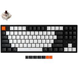 Keychron C1 TKL RGB Hot-Swappable Wired Mechanical Keyboard Brown Switches C1-H3