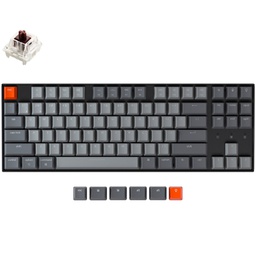 Keychron K8 RGB TKL Hot-swappable Wireless Mechanical Keyboard Brown Switches Brown-K8H3