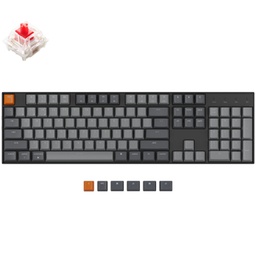 Keychron K10 RGB Hot-Swappable Wireless Mechanical Keyboard Red Switches Red-K10H1