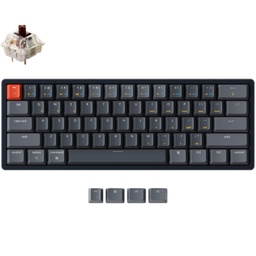 Keychron K12 RGB Wireless Mechanical Keyboard Brown Switches with Aluminum Frame Brown-K12C3