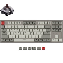 Keychron K8 Non-Backlight Hot-Swappable Wireless Mechanical Keyboard Brown Switches with Aluminum Frame Brown-K8M3