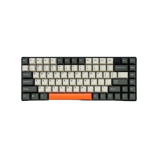 Mistel Q75 Bunny White Grey Orange Keycaps with Black Case - Blue ...