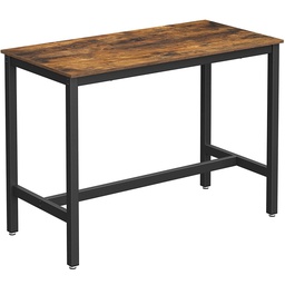 VASAGLE Industrial Bar Table With Solid Metal Frame