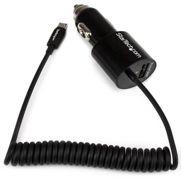 StarTech 2 Port Car Charger w/ Micro USB Cable & USB 2.0 Port 21W/4.2A USBUB2PCARB