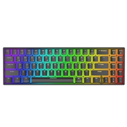 Royal Kludge RK71 RGB Backlit 71 Keys Wired Wireless Dual Mode Hot Swappable Mechanical Gaming Keyboard Black (Red Switch)
