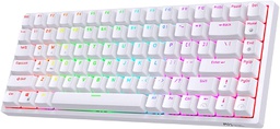 Royal Kludge RK84 80% RGB 84 Keys Tri Mode Wired/Wireless Bluetooth Hot-Swappable Mechanical Clicky Gaming Keyboard White (Brown Switch)