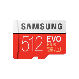 Samsung MB-MC512HA/APC - 512G Micro SDXC  Evo Plus 100MB/s W90MB Class 10