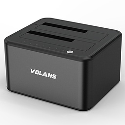 Volans VL-DS30S Aluminium 2-Bay USB3.0 Docking Station with Clone