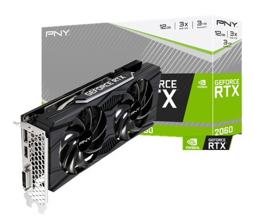 PNY GeForce RTX 2060 12GB REVEL Dual Fan Video Card |