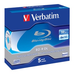 Verbatim 43748 BD-R DL 50GB 6X - 5 Pack Jewel Case