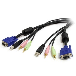 StarTech 1.8m 4-in-1 USB VGA KVM Switch Cable - USBVGA4N1A6