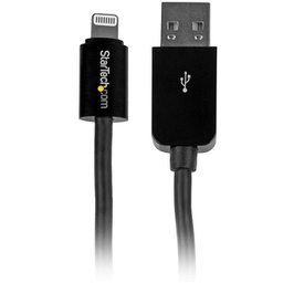 StarTech 10 ft Long Black Apple Lightning to USB Cable iPhone iPod iPad USBLT3MB