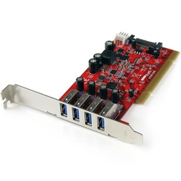 StarTech 4 Port PCI USB 3.0 Card w/ SATA Power - PCIUSB3S4