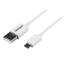 StarTech 0.5m White Micro USB Cable A to Micro B - USBPAUB50CMW