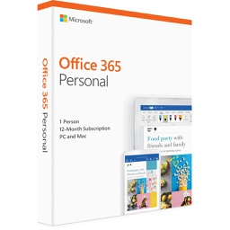 Microsoft Office 365 2019 Personal 1 Year Subscription Medialess PC/Mac QQ2-00874 (LS)