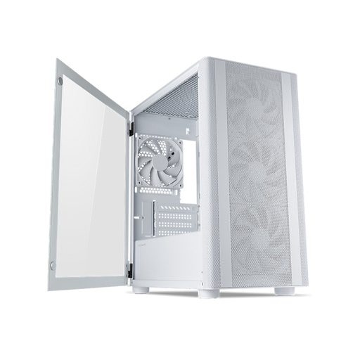 Tecware Flatline TG MATX Case - White | PCByte Malaysia