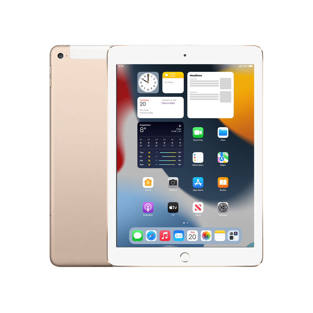 Refurbished] Apple iPad Air 2 [16GB, Wi-Fi + Cellular] - Gold (B