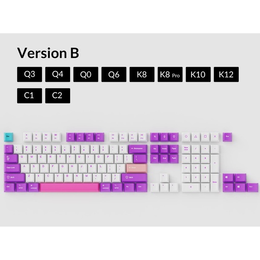 Keychron Q0/Q3/Q4/Q6/K8/K8 Pro/K10/C1/C2 OEM Profile Dye-Sub PBT Keycap ...