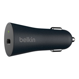 Belkin BOOST CHARGE 27W USB-C Car Charger + Cable with Quick Charge 4+ - Black F7U076bt04-BLK