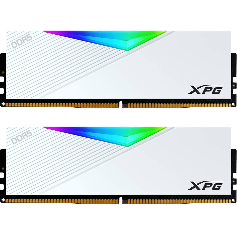 ＡＤＡＴＡ　Ｔｅｃｈｎｏｌｏｇｙ XPG LANCER White DDR5-6400MHz U-DIMM 16GB×2 32-39-39 DUAL COLOR BOX 取り寄せ商品