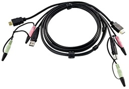 ATEN 2L-7D02UH USB HDMI KVM Cable with Audio - 1.8m 2L-7D02UH
