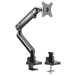 Brateck Single Monitor Aluminium Slim Mechanical Spring Monitor Arm Fit Most 17'-32' Monitor LDT20-C012