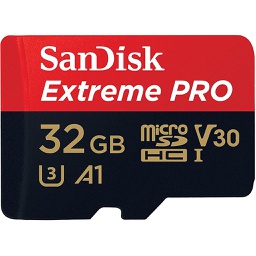 SanDisk SDSQXCG-032G-GN6MA - 32GB Micro SDHC Extreme Pro 100MB/s V30 A1 Class 10