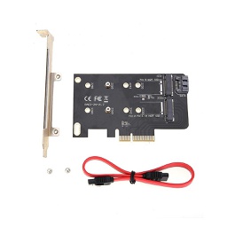Simplecom EC412 Dual M.2 (B Key and M Key) to PCI-E x4 and SATA Card