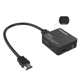 Simplecom CM423 HDMI Audio Extractor 4K HDMI & Optical SPDIF+ 3.5mm Stereo