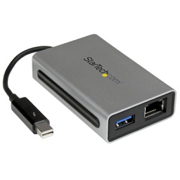 StarTech Thunderbolt to Gigabit Ethernet USB 3.0 Adapter TB2USB3GE