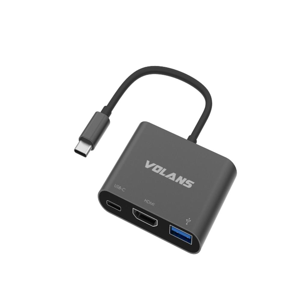 Volans VL-UCH3C Aluminium USB-C Digital AV Multiport Adapter