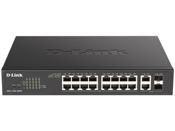 D-Link DGS-1100-18PV2 18-Port Smart Managed Switch with 16 PoE+ and 2 Combo RJ45/SFP Ports