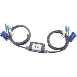 Aten 2-Port PS/2 VGA/Audio Cable KVM Switch (1.2m) CS-62A