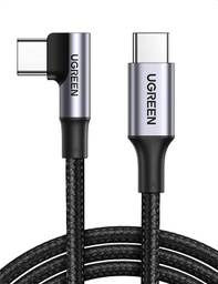 UGREEN 1M USB-C to 90 Degree Angle USB-C M/M 5A Data Cable 70643