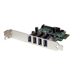 StarTech 4 Port PCI Express PCIe USB 3.0 Card PEXUSB3S4V
