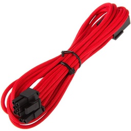 Bitfenix Sleeved 45cm Red 8Pin (6+2) PCIe Video Card Extension Cable BFA-MSC-62PEG45RK-RP